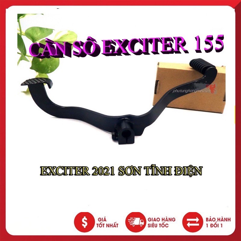 Cần số 2 chiều exciter 155 Sơn đen tĩnh điện