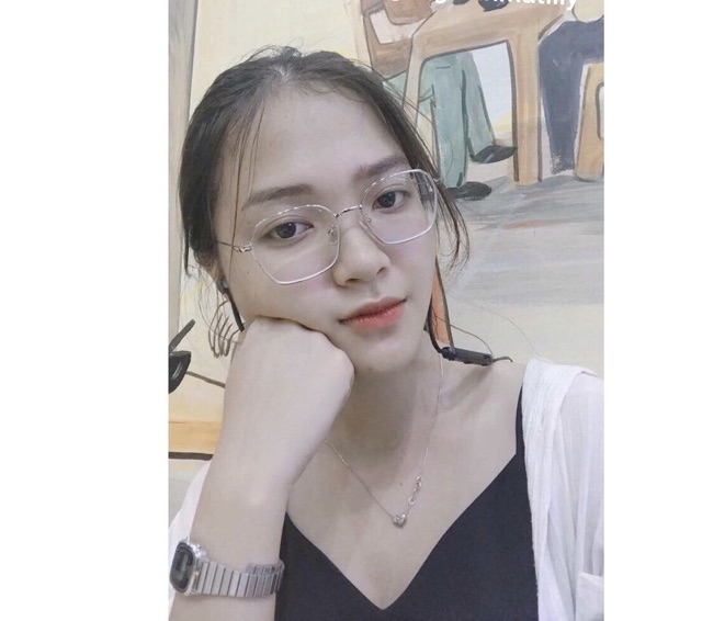 Kính gọng mảnh vuông đa giác nam nữ Hainam eyewear chất liệu kim loại phụ kiện thời trang 72328