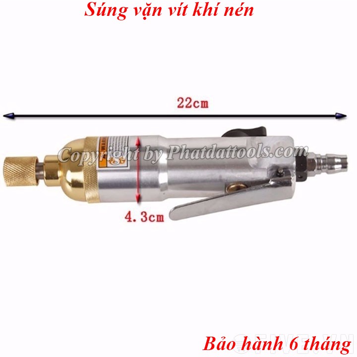 Súng vặn ốc,vít bằng khí nén-Máy vặn vít dùng hơi đa năng-Bảo hành 6 tháng