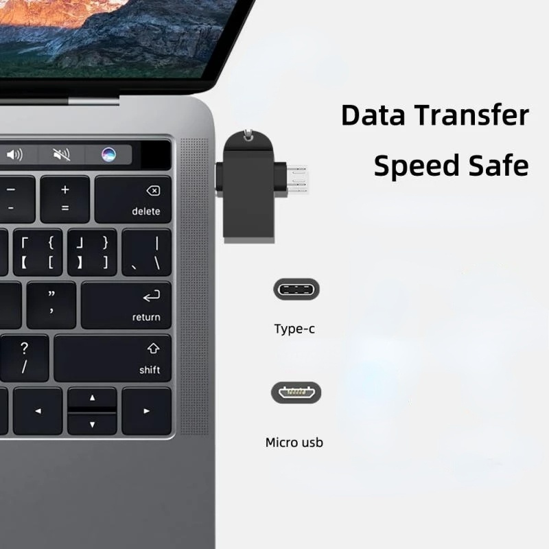 Bộ chuyển đổi OTG 2 trong 1 phù hợp cho Android TYPE-C/Two-in-one
