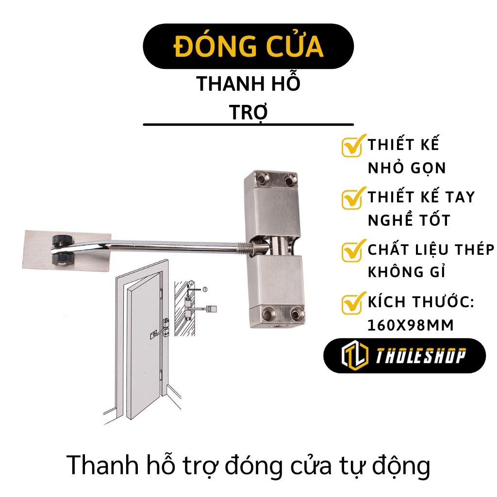 Thiết Bị Đóng Cửa Tự Động - Bản Lề Tự Đóng Cửa Giảm Tiếng Ồn Cho Văn Phòng, Cửa Hàng 9793
