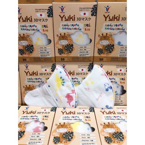 khẩu trang trẻ em 3D công nghệ nhật cho bé