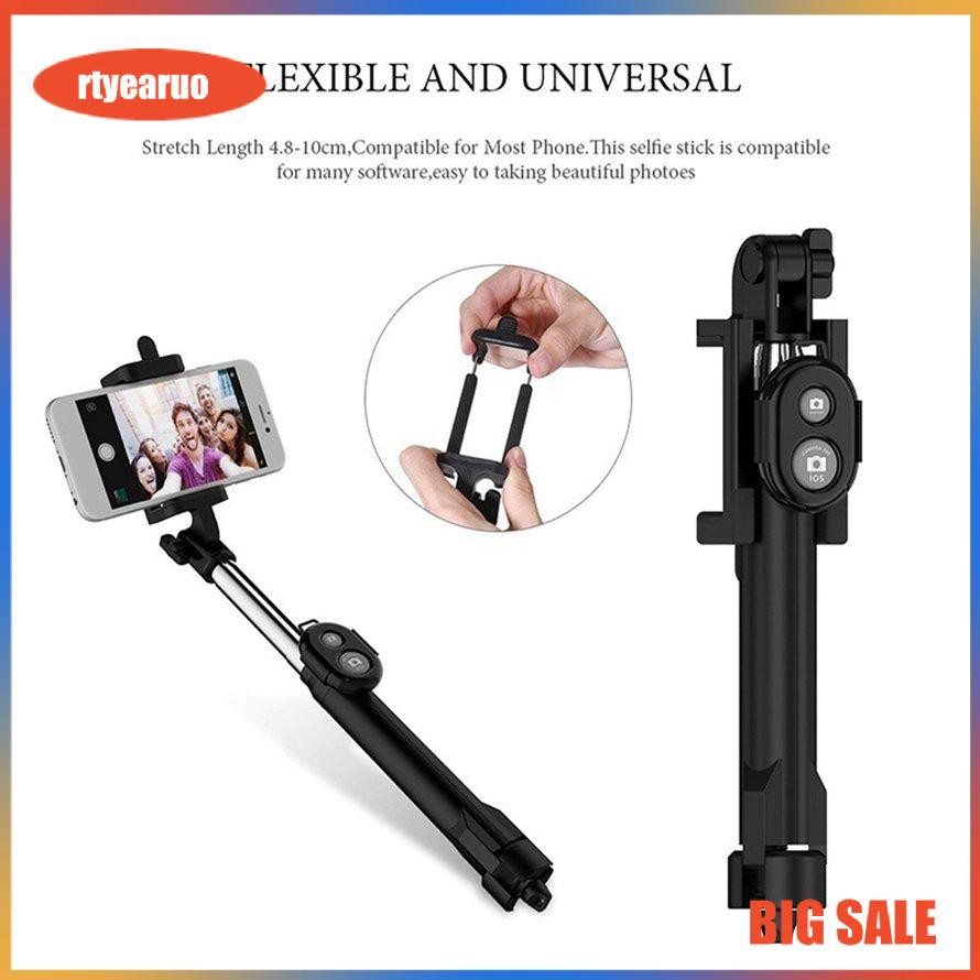 Gậy Chụp Hình Bluetooth Selfie Stick Kiêm Tripod Đa Năng 3 Trong 1 chính hãng