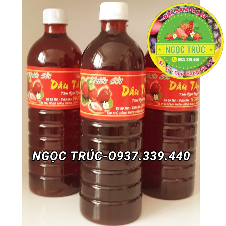 NƯỚC CỐT DÂU TÂY NGUYÊN CHẤT - ĐẶC SẢN ĐÀ LẠT-CHAI 1L