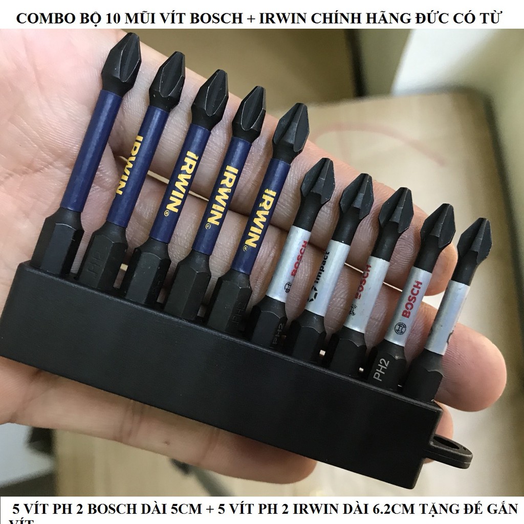 Trọn Bộ 10 Mũi Vít Dewalt Hàng Nhập Mỹ Ph2