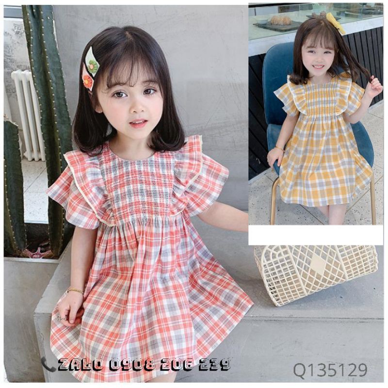 Váy bé gái váy vintage bèo cho bé gái 12 đến 28kg hàng QCCC