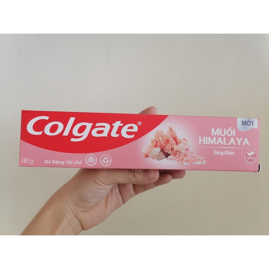 Kem đánh răng Colgate thiên nhiên muối hồng Hymalaya 180g
