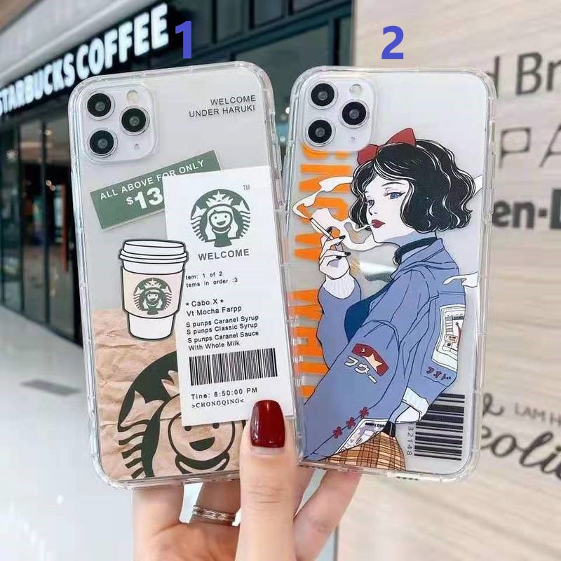 Ốp điện thoại silicon trong suốt họa tiết tùy chọn cho Iphone 12 Mini Pro Max Se 2020 11 Pro Xs Max Xr X 7 8 6s 6 Plus | BigBuy360 - bigbuy360.vn