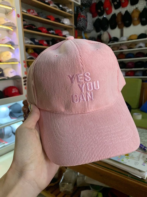 Nón kết vải nhung YES YOU CAN nam nữ