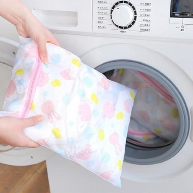 Bộ Sét 5 Túi Lưới Giặt Phân Loại Quần Áo ( họa tiết hoa )