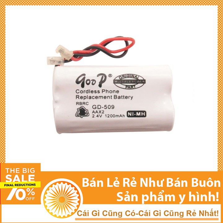 Pin Sạc Good AA 2 Pin 1200mA Loại Xin