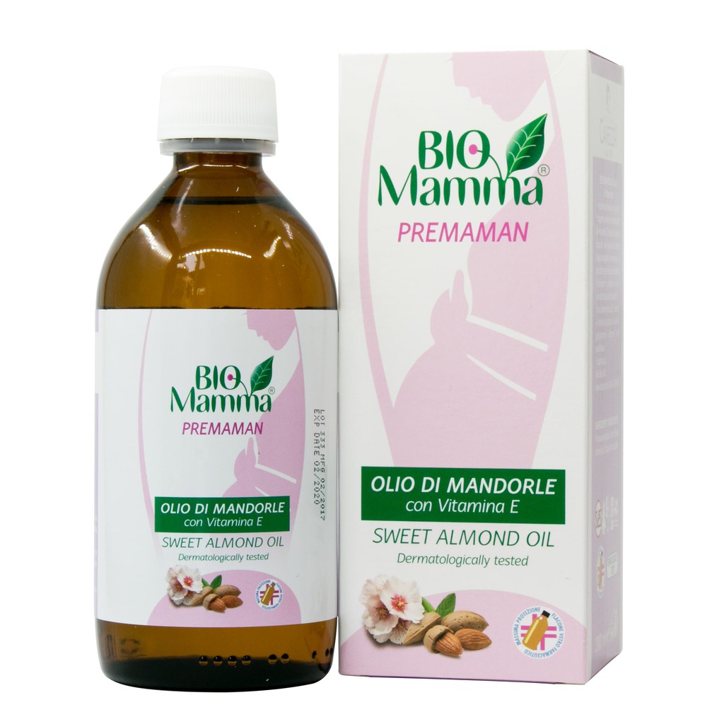 Dầu hạnh nhân ngừa rạn da BIO MAMMA 200ML