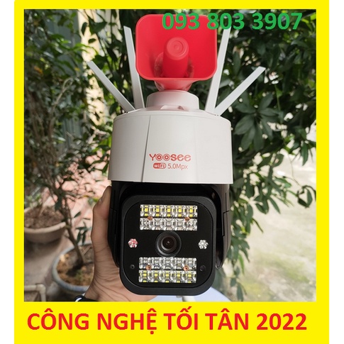 CAMERA YOOSEE 5.0 LOA SIÊU TO 20 LED SIÊU NÉT ( HÀNG LOẠI TỐT ) MỚI NHẤT 2022 - CHỐNG NƯỚC TUYỆT ĐỐI - ĐÀM THOẠI