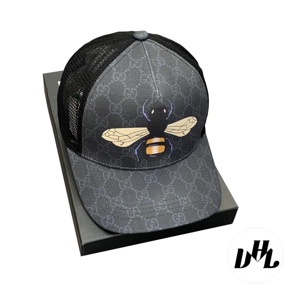 Mũ lưỡi trai gucci nam cao cấp form dáng chuẩn ôm đầu in hình con ong vàng cao cấp