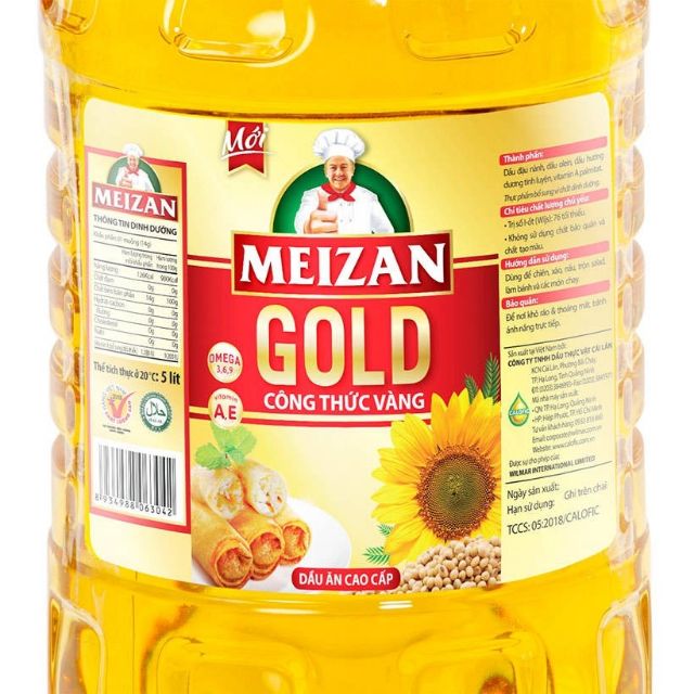 Dầu ăn cao cấp meizan gold 5L