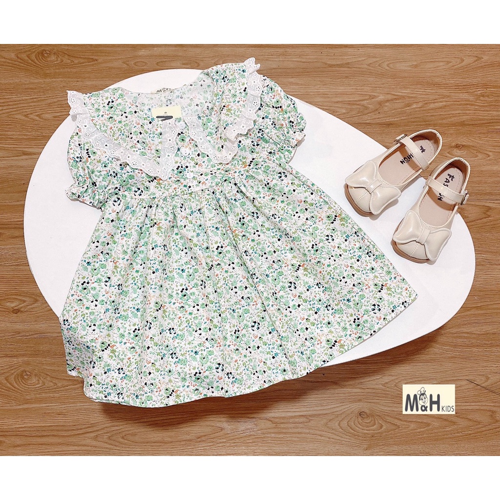 Váy bé gái, váy thô hoa nhí, cho bé từ 12-25kg