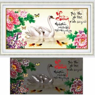 Tranh đính đá ! Vợ chồng hạnh phúc