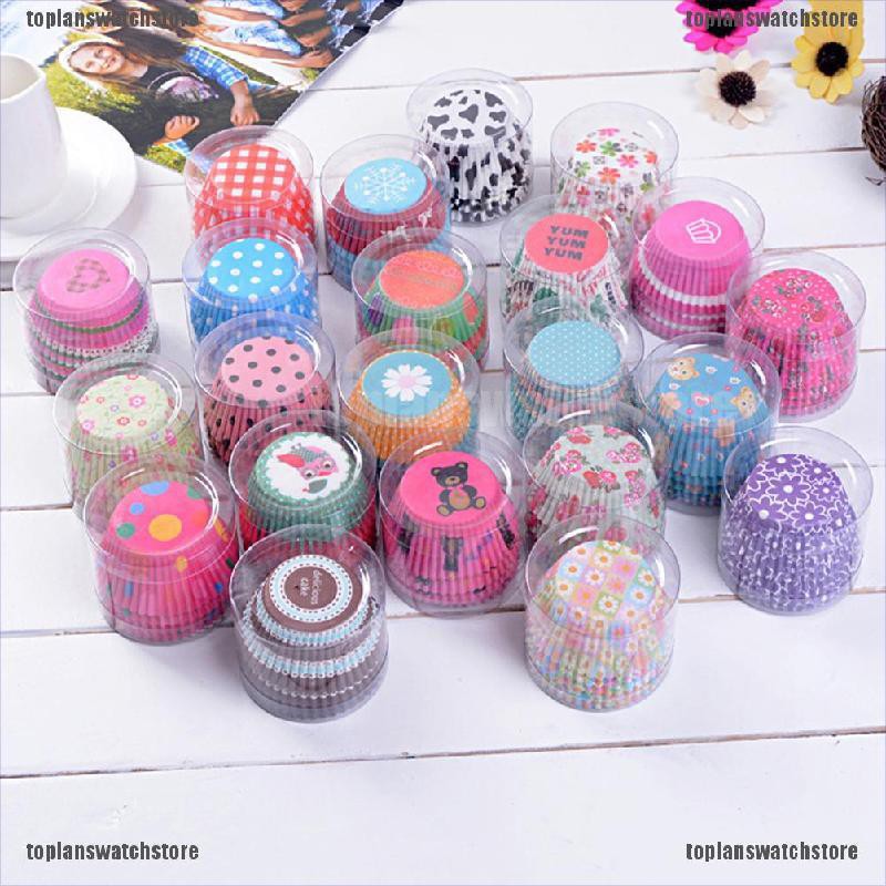 Set 100 CốC GiấY ĐựNg BáNh Cupcake