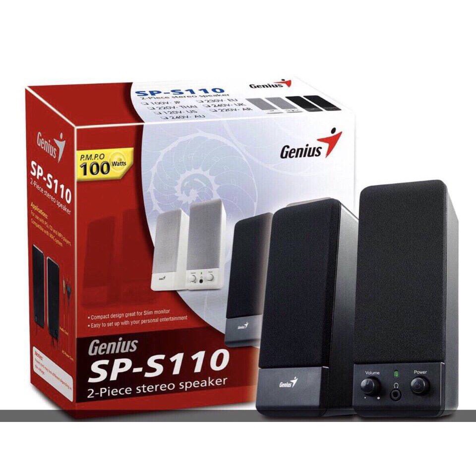 Loa vi tính 2.0 Genius SP-S110 chính hãng