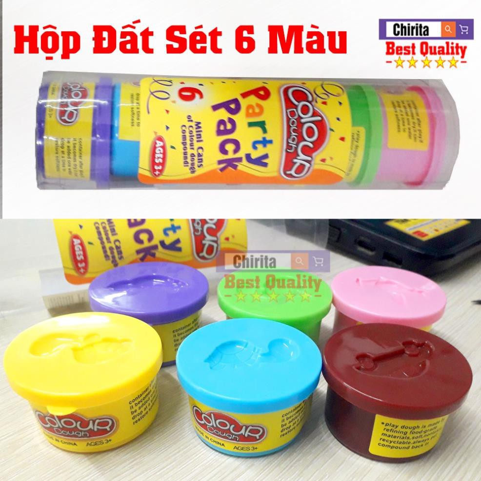 Đất Nặn 6 Màu Vui Nhộn Cho Bé - Đất Sét Colour Dough