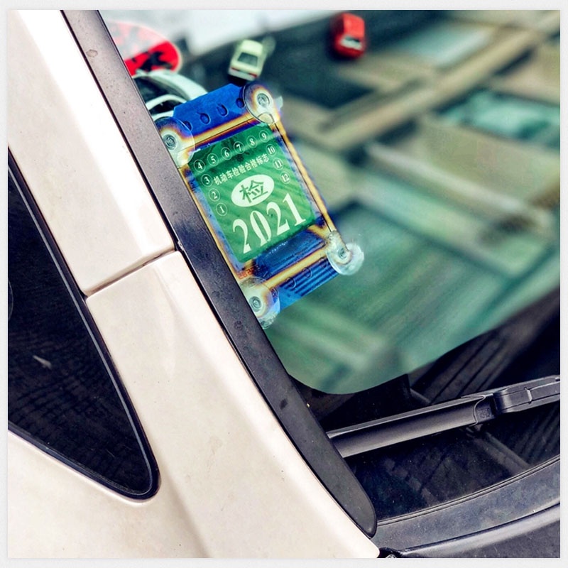 Thép không gỉ Người giữ Roadtax Xe hơi Nhãn dán Kính chắn gió Tự động Đa năng Dán đường Thuế Trang trí Phụ kiện Thay thế Ô tô