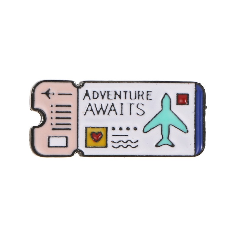 Ghim Cài Áo Hình Vé Máy Bay Thiết Kế Độc Đáo