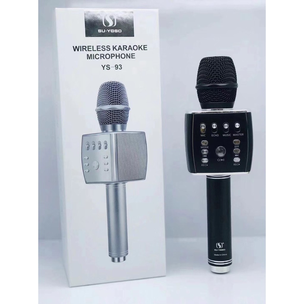 [ THANH LÝ GIÁ SỐC] Micro Bluetooth, Mic Hát Không Dây, Mic YS 93 Cao Cấp Mic Karaoke Bluetooth Tích Hợp LiveStream