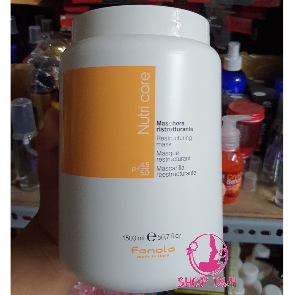 Kem ủ tóc Fanola Nutricare Restructuring Mask 1500ml