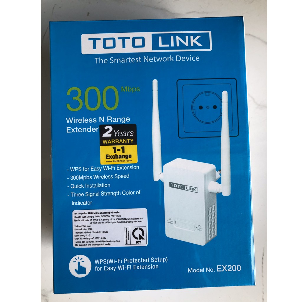 Totolink EX200 - Bộ mở rộng sóng wifi chuẩn N - hàng chính hãng