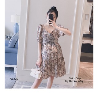 Váy Bầu Đầm Bầu Hoa Nhí A1820