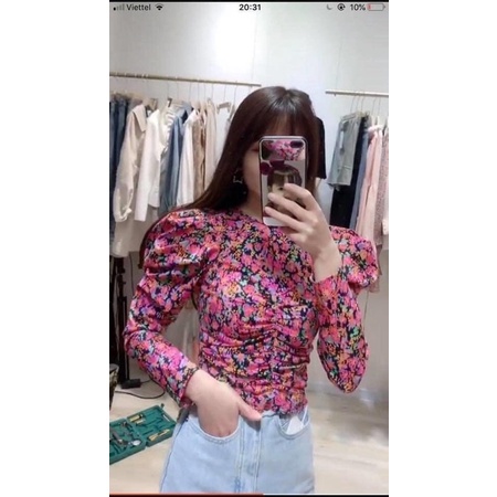 Áo hoa Zara size XS