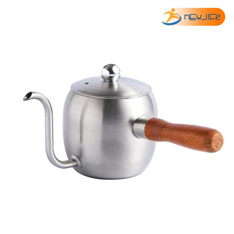 Ấm Trà / Cà Phê Cổ Ngỗng Bằng Bạc Chất Lượng Cao Shiwaki5