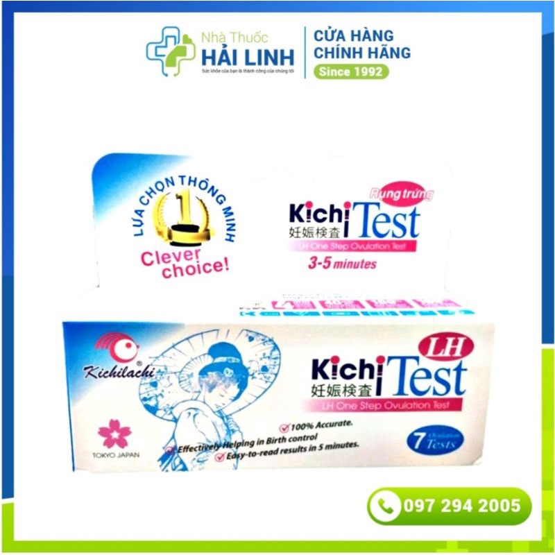 Que thử rụng trứng LH Kichi Test ⚡ Chính xác ⚡ Giúp bạn có kế hoạch sinh con hiệu quả