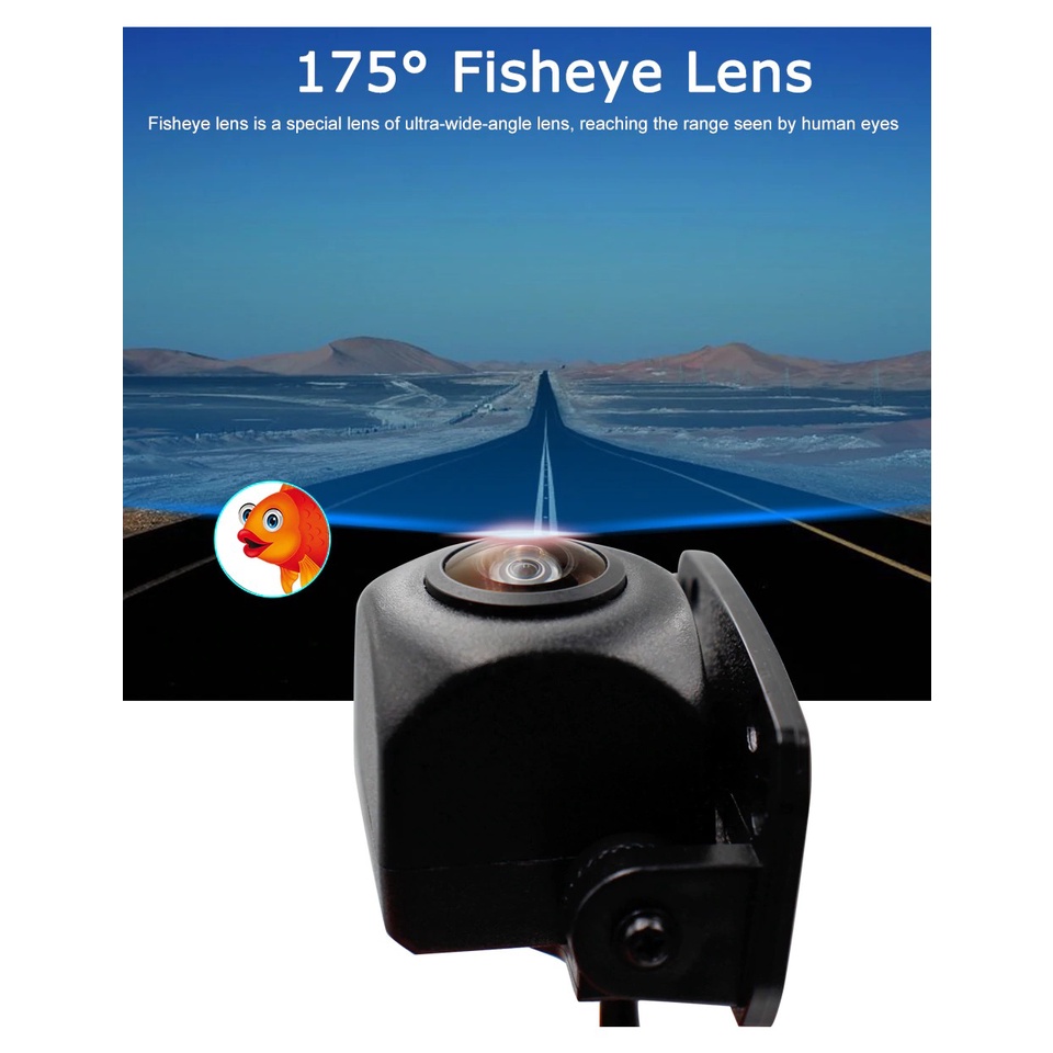 Camera lùi ô tô cánh chuồn đa năng fisheye HQ178