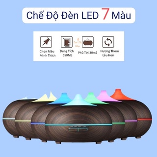 Máy Sông Tinh Dầu Bí Ngô 550ml Cỡ Lớn Cao Cấp Đuổi Muỗi &amp; Côn Trùng Tỏa Hương Tạo Ẩm Cho Phòng Ngủ Và Phòng Spa