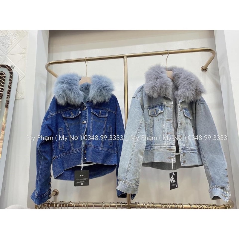 Bán sỉ áo khoác bò mũ lót lông