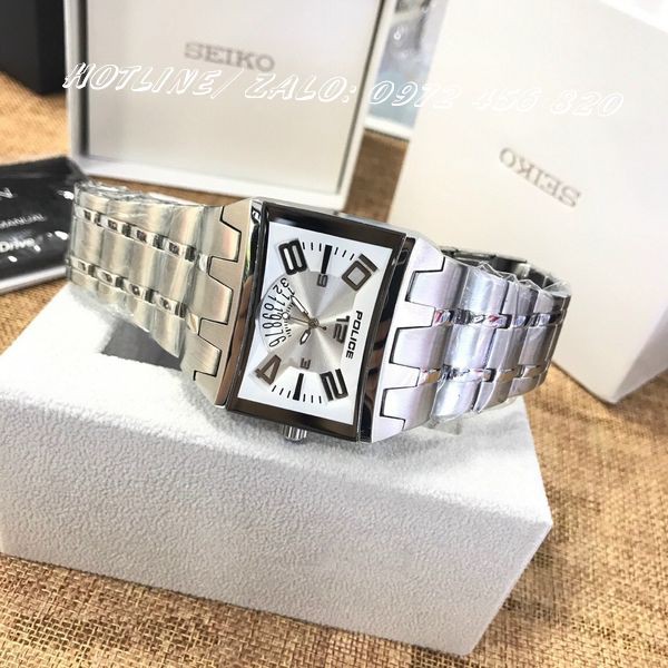 Đồng Hồ Nam POLICE Mặt Vuông 40mm Cá Tính