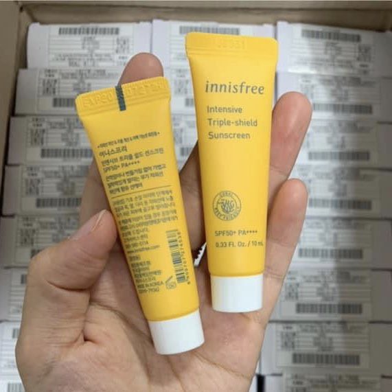 [Mini 10ml] Kem Chống Nắng Chống Trôi, Điều Chỉnh Tông Da Innisfree Intensive Triple-Shield Sunscre