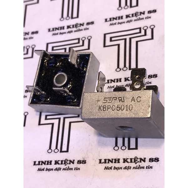 3con Kbpc5010 Diode cầu KBPC5010 5010 50A 1000V chân dẹt