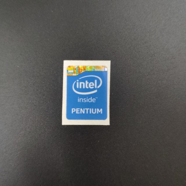 Logo Intel PENTIUM dán trang trí máy tính, laptop