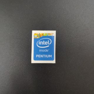 Logo Intel PENTIUM dán trang trí máy tính, laptop