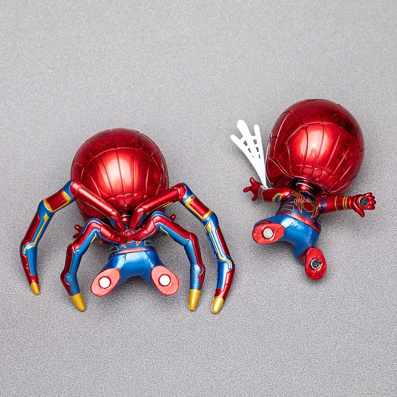 Mô Hình Iron Man & Spider Man Mắt Phát Sáng