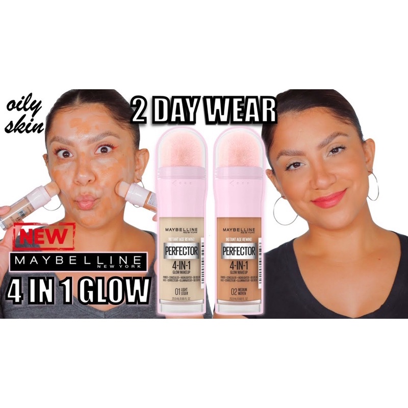 Kem nền lì Maybelline Instant Age Rewind Perfector 4 in 1dành cho da dầu