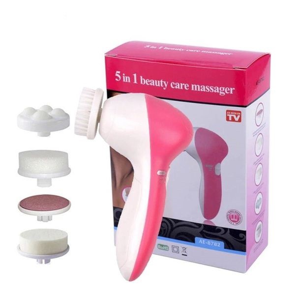 Máy Massage Rửa Mặt 5in1 - máy mát xa - dụng cụ rửa mặt