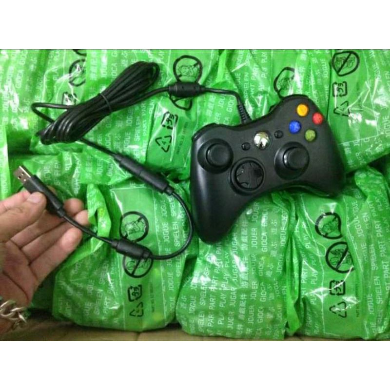 tay cầm Xbox360 XBOX 360 xbox 360 có dây remake cho pc laptop tặng 2 núm