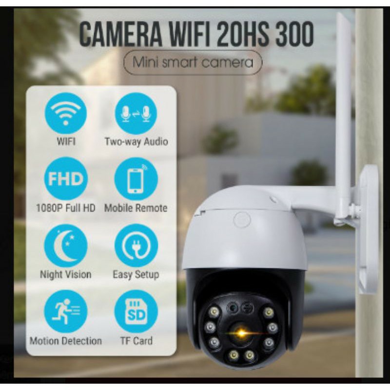 Camera ngoài trời Carecam wifi CC8031 xoay 360 độ phân giải 3.0Mpx hình ảnh Full HD sắc nét kèm thẻ nhớ tùy chọn | BigBuy360 - bigbuy360.vn