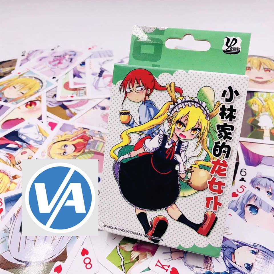 Bài tây Dragon Maid - có nhiều mẫu Anime, Manga, Game