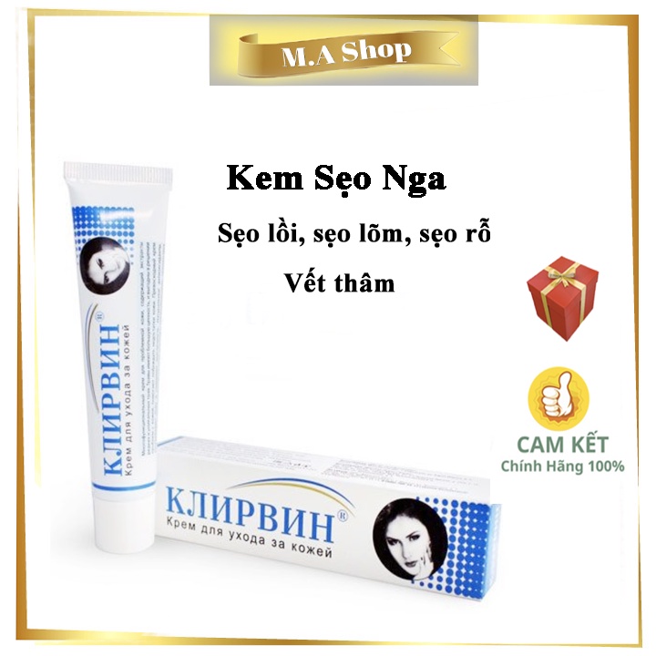 Kem sẹo Nga mờ sẹo lồi - sẹo lõm - sẹo rỗ - mờ thâm hiệu quả - 25gr giá rẻ/giá tốt