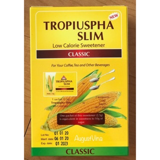 Hộp 50 túi đường bắp Tropiuspha Slim Cho người ăn kiêng