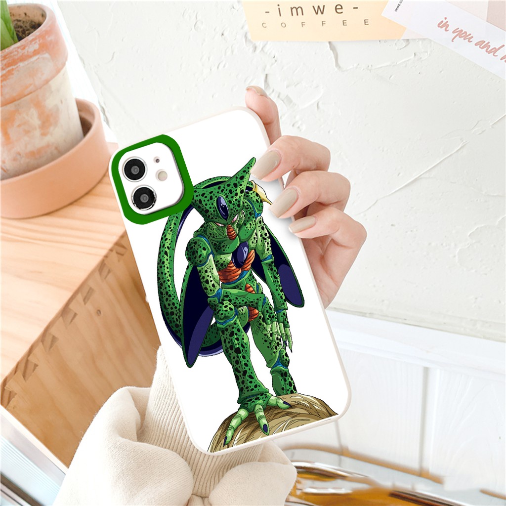 Ốp lưng điện thoại iphone Anime Dra.gon ball Z vuông ốp hoạt hình iPhone 6 6S 7 8 Plus X XS XR 11 12 13 Pro Max
